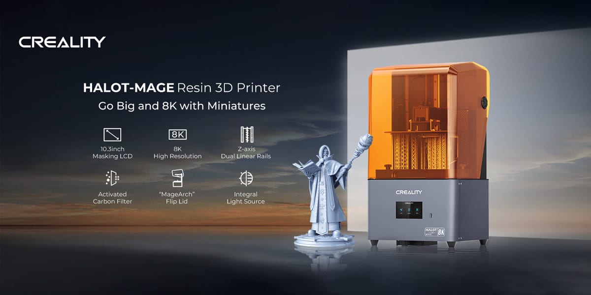 پرینتر سه بعدی Creality HALOT MAGE 8K افزاسازان نمای سوم