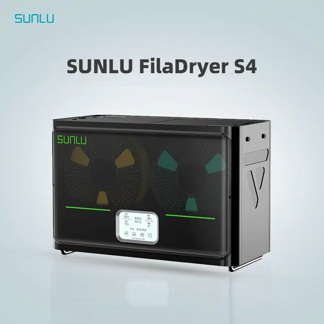 S4FRONT-NEW خشککن فیلامنت ۴ اسپول سانلو مدل SUNLU S4 | ظرفیت بالا و گرمایش سریع با توان 350 وات - Image 1